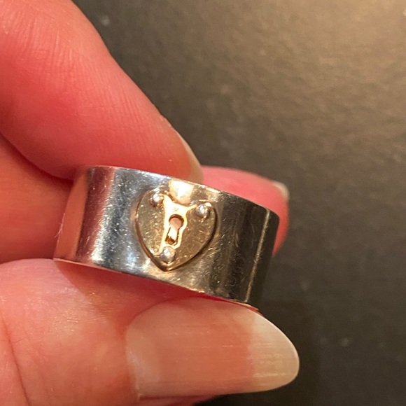 Tiffany &Co gold and silver band ring - Picture 2 of 3
